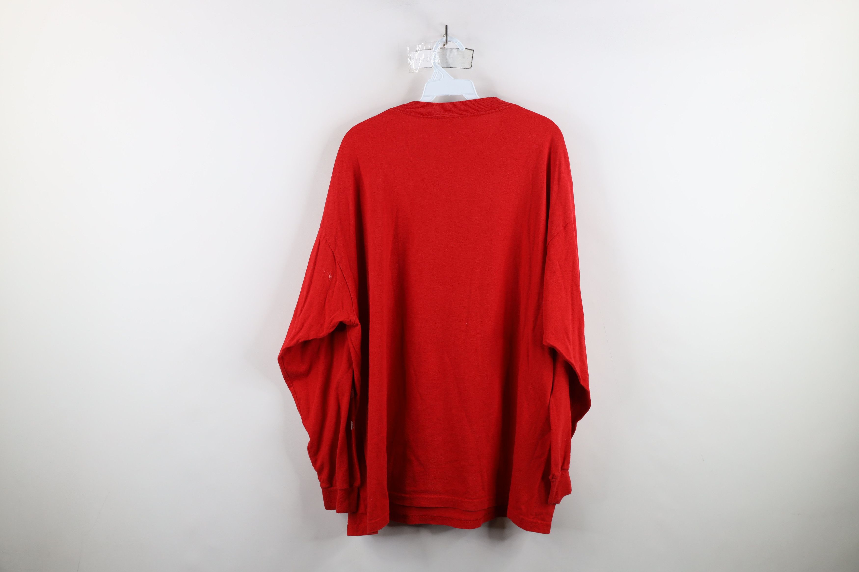 Vintage Vintage 90s Ohio State University Long Sleeve T-Shirt Red Size US XL / EU 56 / 4 - 12 Thumbnail