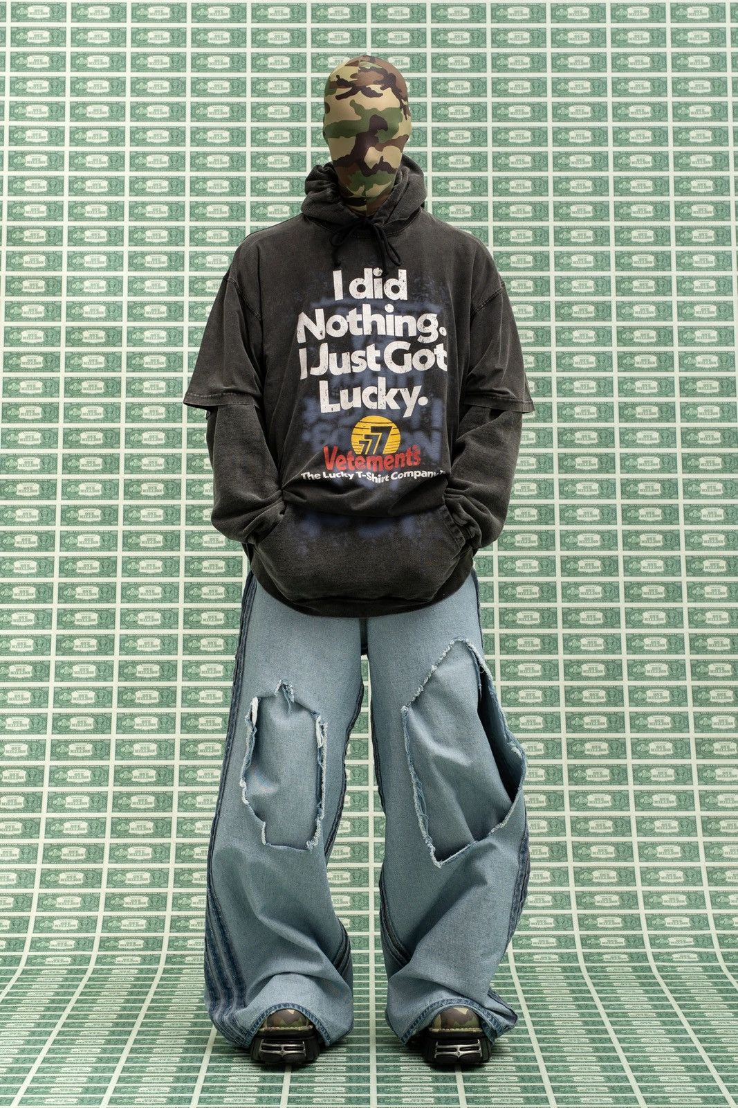 Vetements VETEMENTS FW2022 "I DID NOTHING I JUST GOT LUCKY" Hoodie S Size US S / EU 44-46 / 1 - 2 Thumbnail