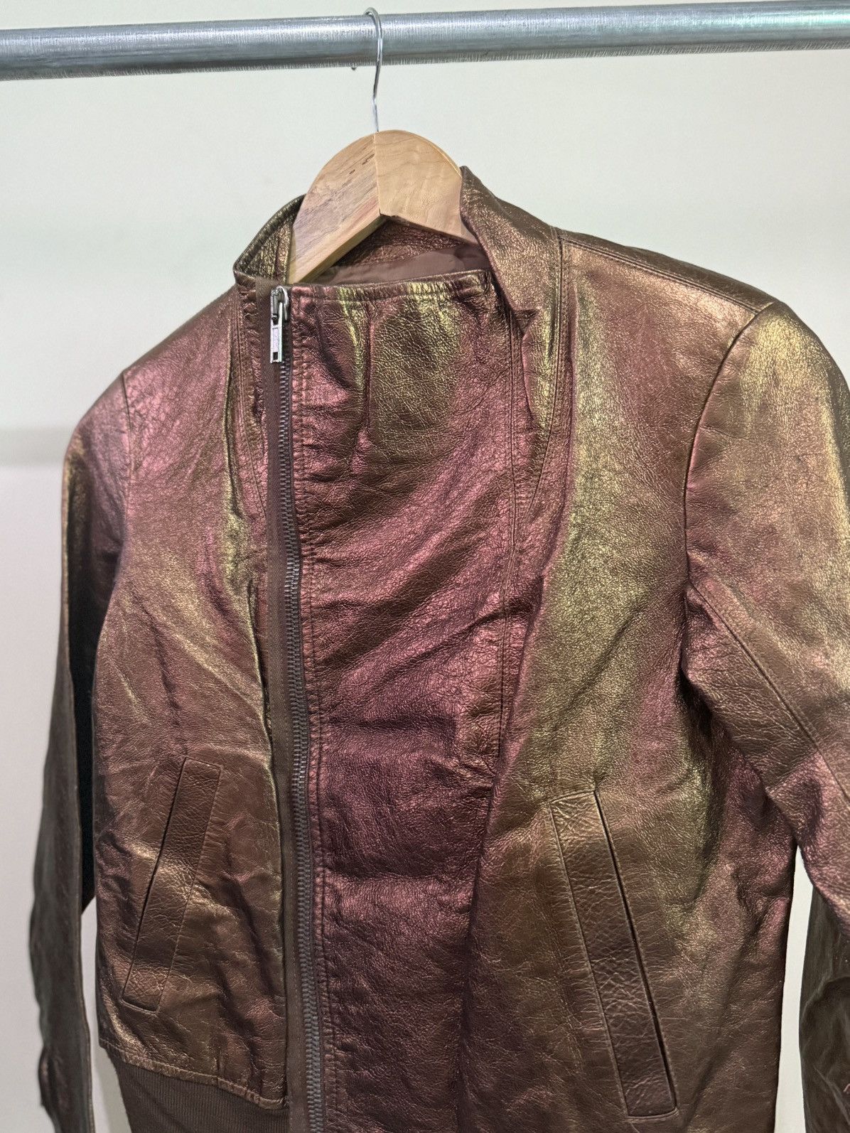 Rick Owens NWT Rick Owens Bronze Neck Jacket Size US S / EU 44-46 / 1 - 4 Thumbnail
