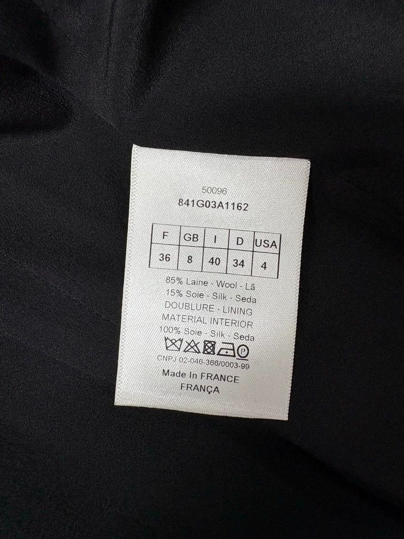 Dior Dior Classic black temperament wool silk material off-the- Size XS / US 0-2 / IT 36-38 - 8 Thumbnail