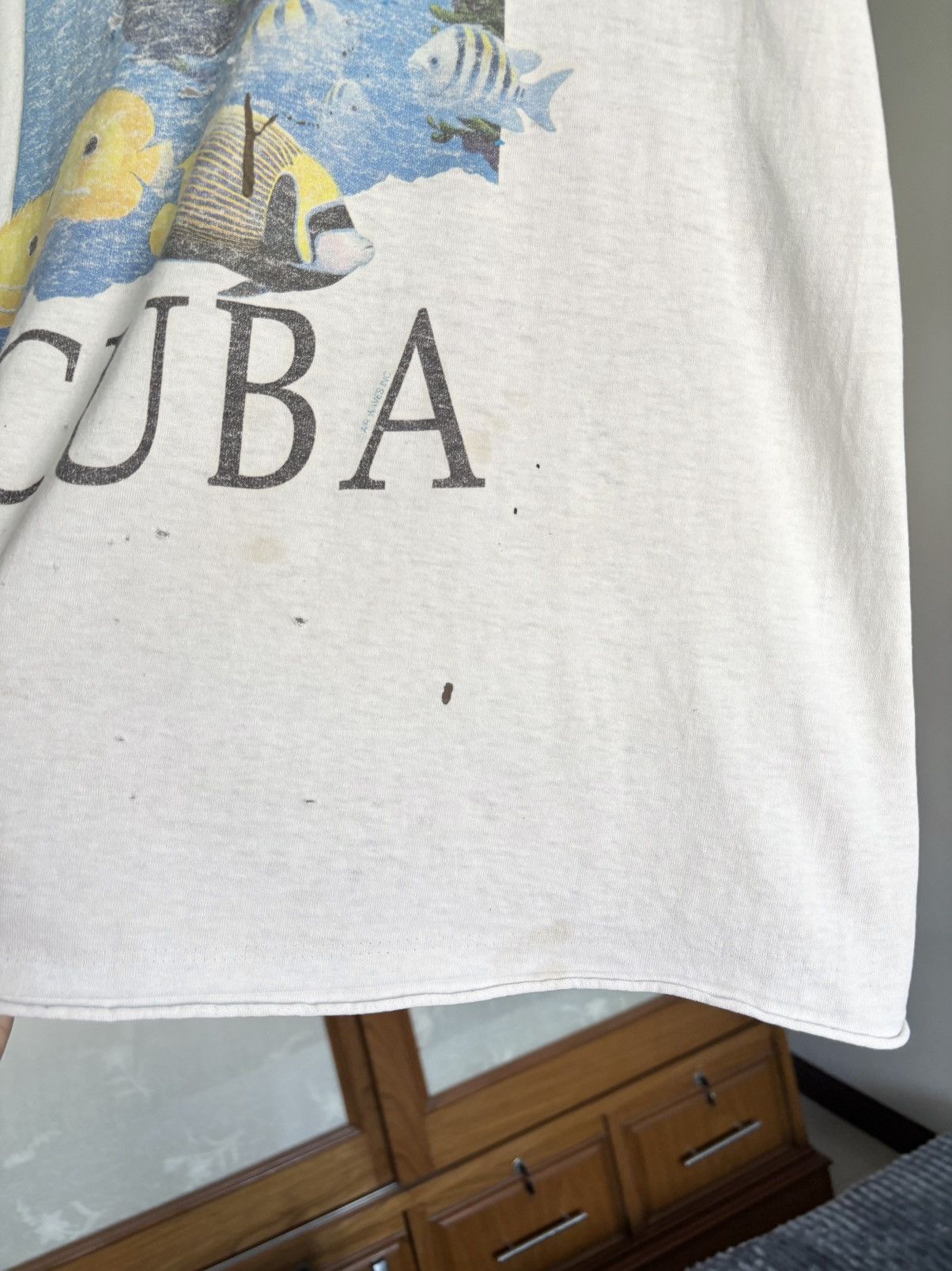 Vintage Thrashed SCUBA Tee Shirt Distressed ERD Grunge Size US M / EU 48-50 / 2 - 6 Thumbnail