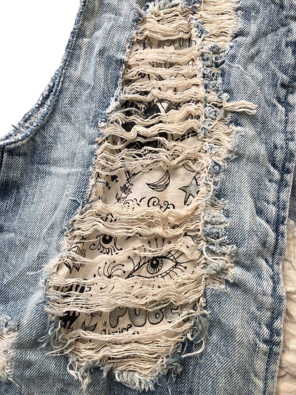 Designer × Japanese Brand Candy Stripper Ripped Vest Hoodie Size US M / EU 48-50 / 2 - 7 Thumbnail