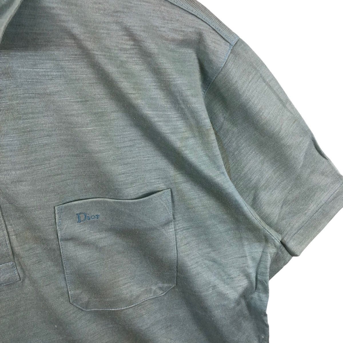 Christian Dior Monsieur × Vintage Vintage CHRISTIAN DIOR Monsieur Collared Tee Shirt Size US L / EU 52-54 / 3 - 3 Thumbnail