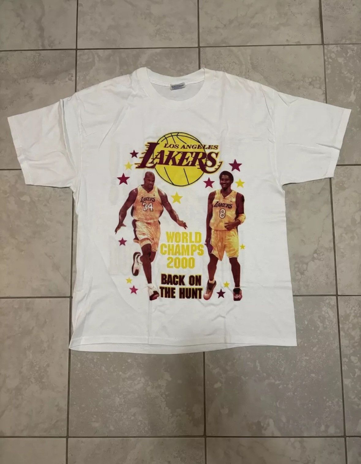 Vintage Rare vintage 2001 Shaq and Kobe Lakers basketball t-shirt Size US L / EU 52-54 / 3 - 1 Thumbnail