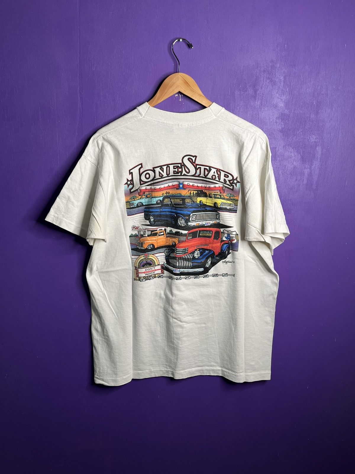 Vintage Vintage 90s Haulin heartland Texas trucks t-shirt Size US XL / EU 56 / 4 - 2 Thumbnail