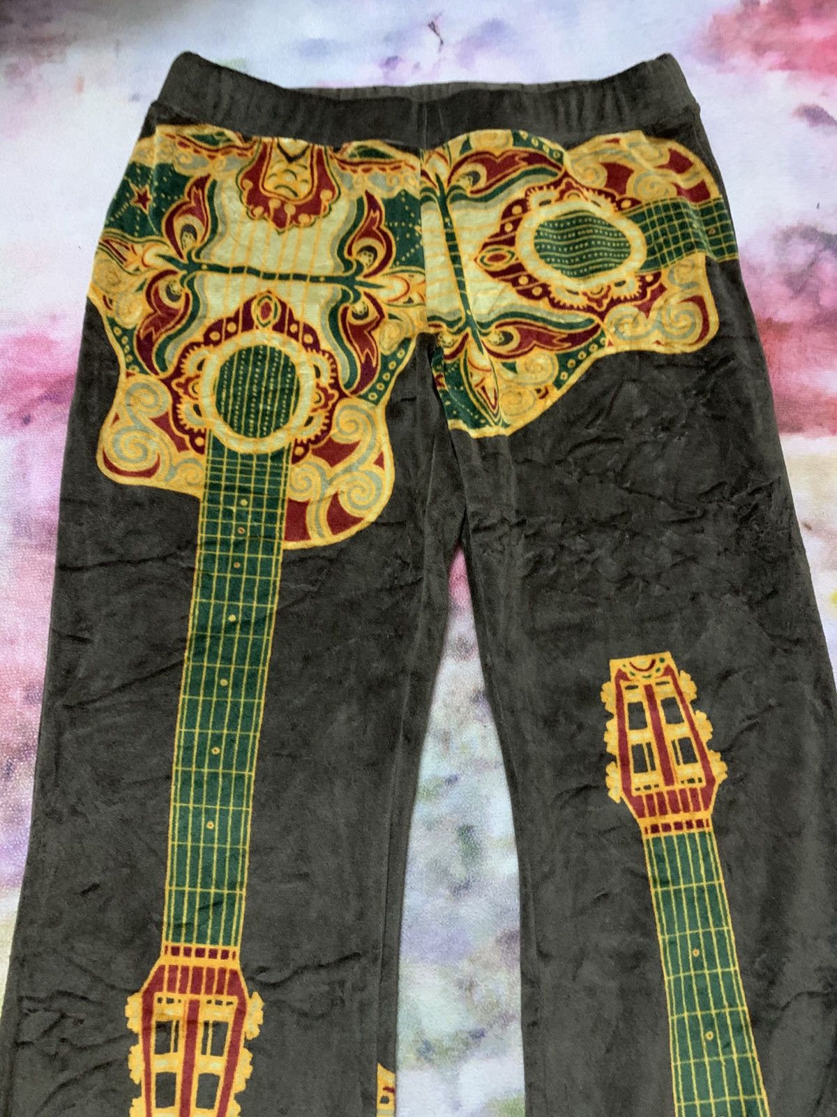 Japanese Brand Japanese Brand MESH MANIA Velour Flare Pants Size 30" / US 8 / IT 44 - 7 Thumbnail