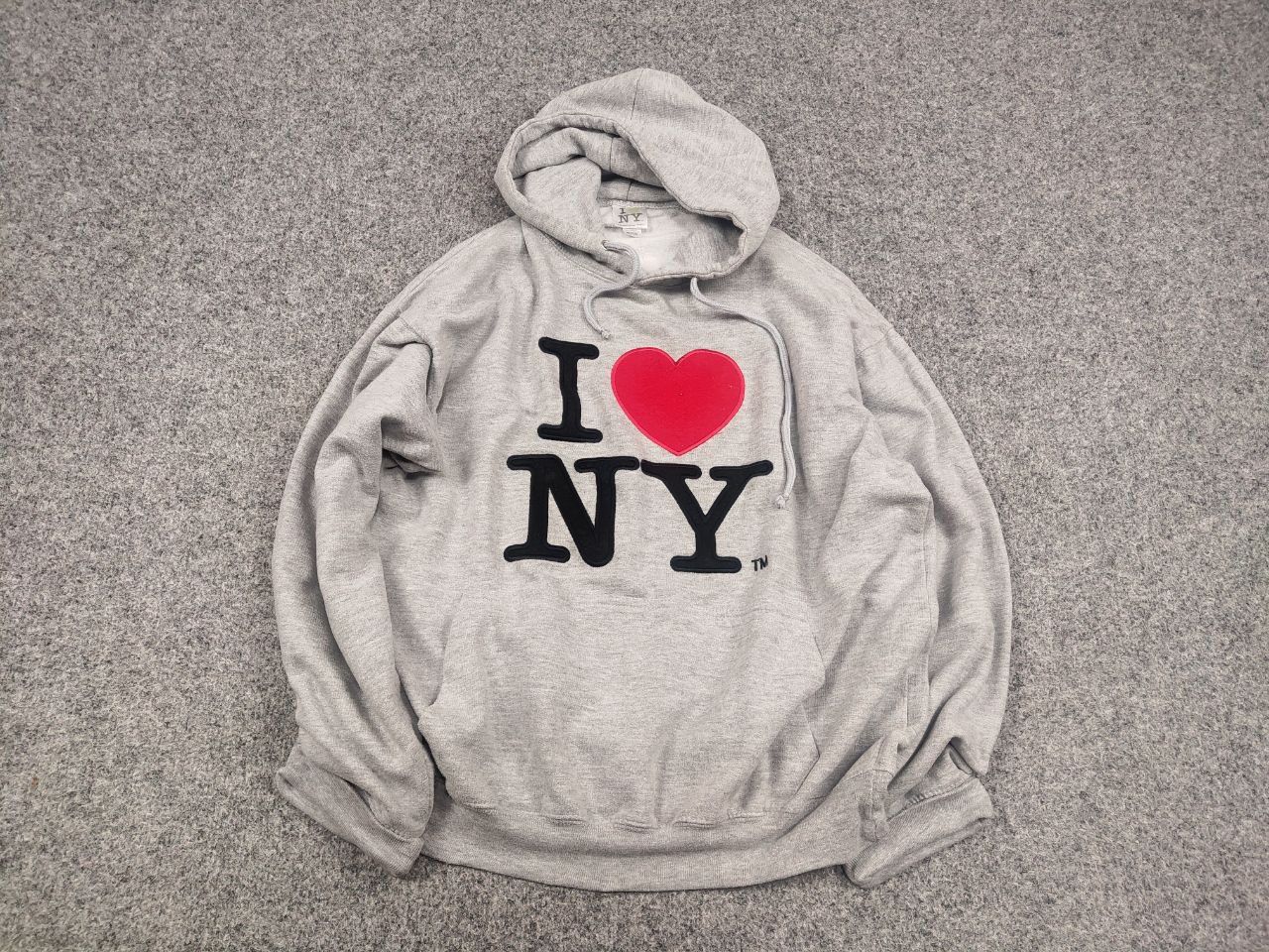 Other I Love New York Vintage Blank Logo Gray Hoodie Y2K Style Size US M / EU 48-50 / 2 - 2 Thumbnail