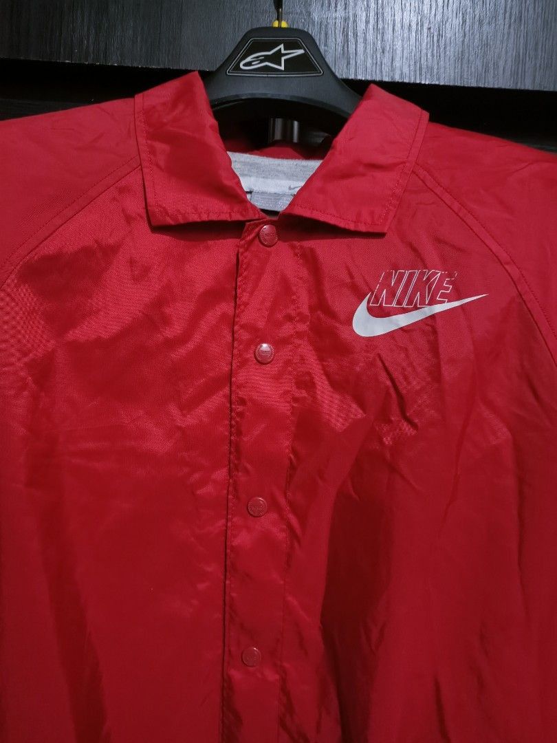 Nike × Vintage Y2K nike red coach jacket Size US L / EU 52-54 / 3 - 2 Thumbnail