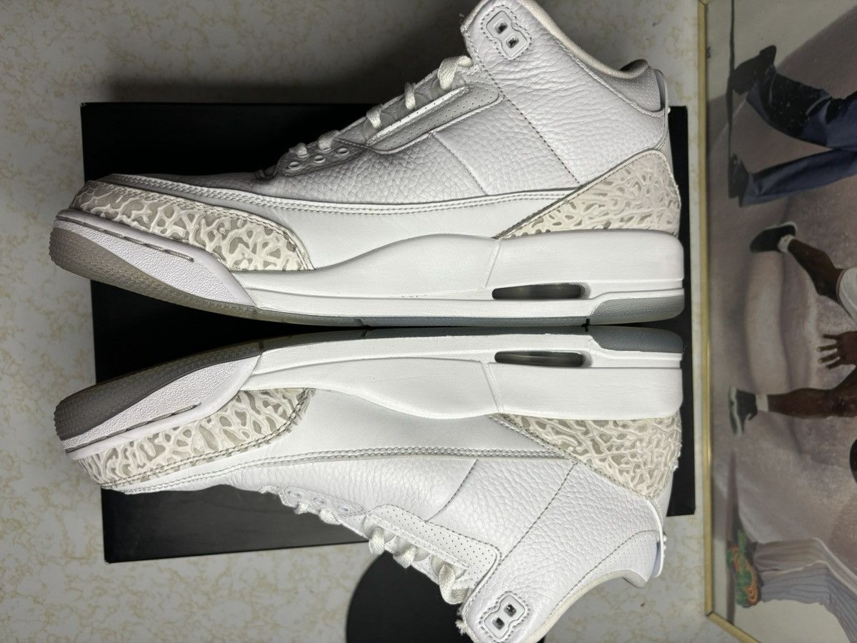 Jordan Brand Air Jordan 3 Retro OG pure white Size US 11 / EU 44 - 3 Thumbnail