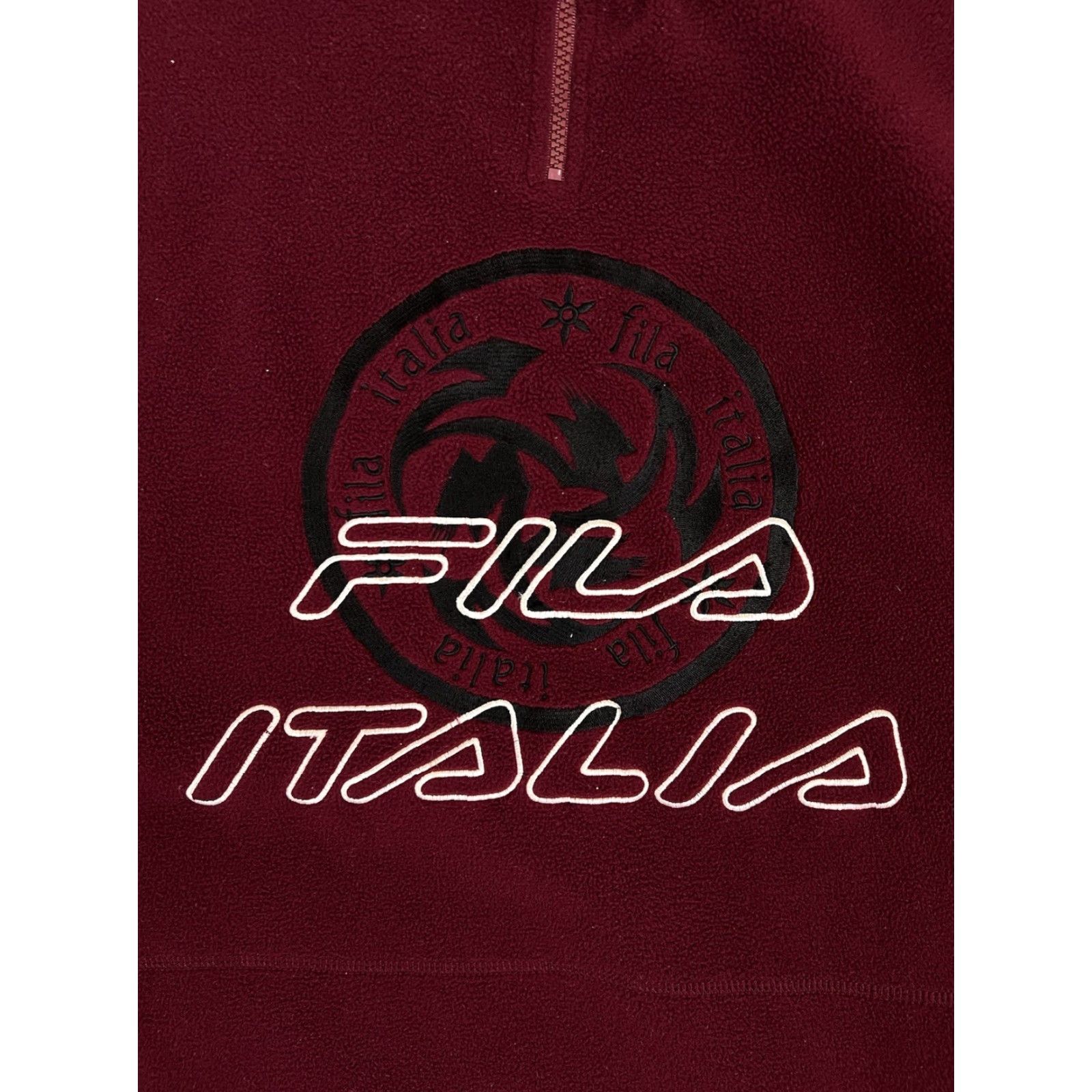 Fila VINTAGE FILA Oversized Sweatshirt Dress Women's Size L Red 90s City Tunic Fleece Zip-Front Size L / US 10 / IT 46 - 2 Thumbnail