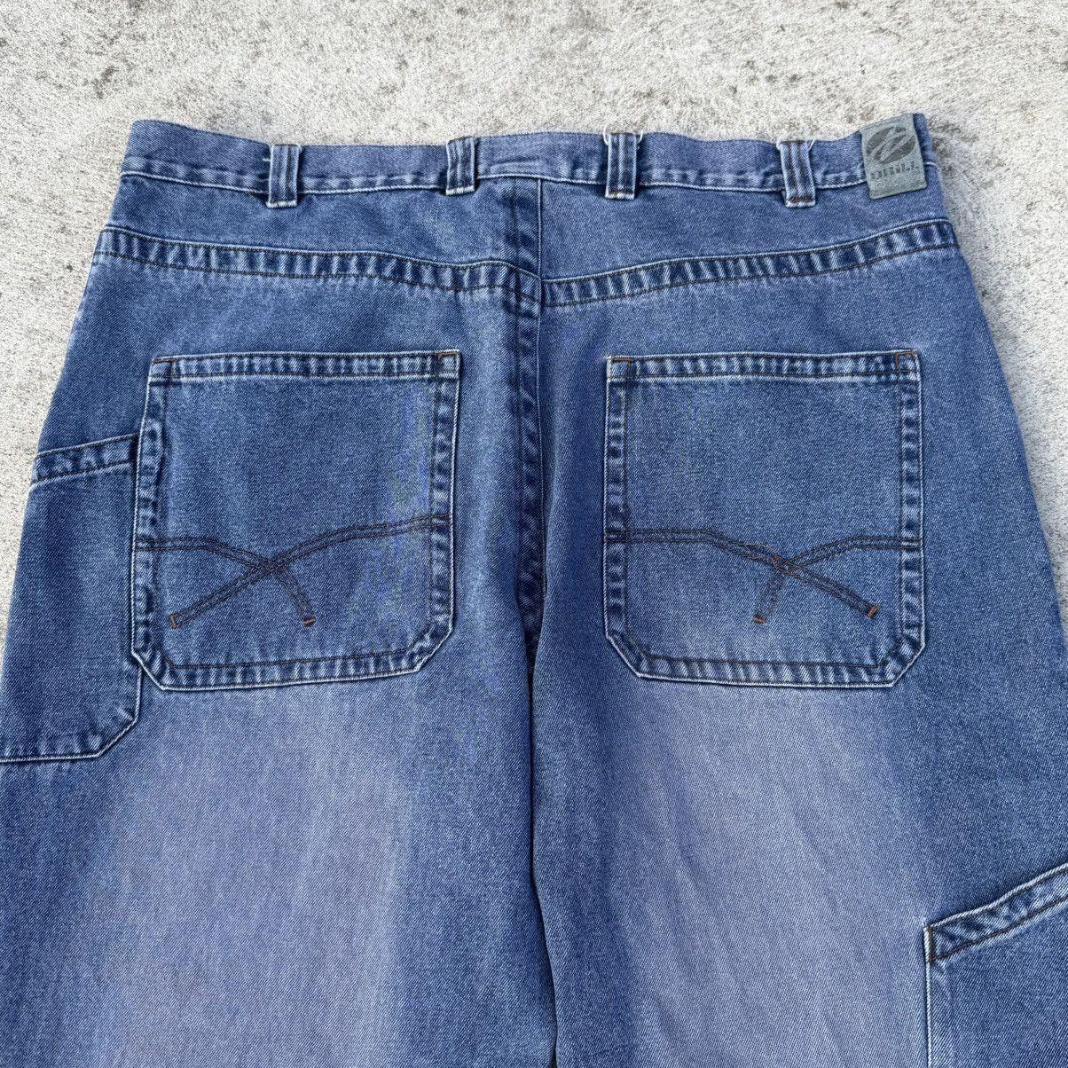 JNCO × Vintage Vintage Y2K DRILL Clothing Carpenter Baggy Jeans Jnco Style Size US 44 / EU 60 - 4 Thumbnail