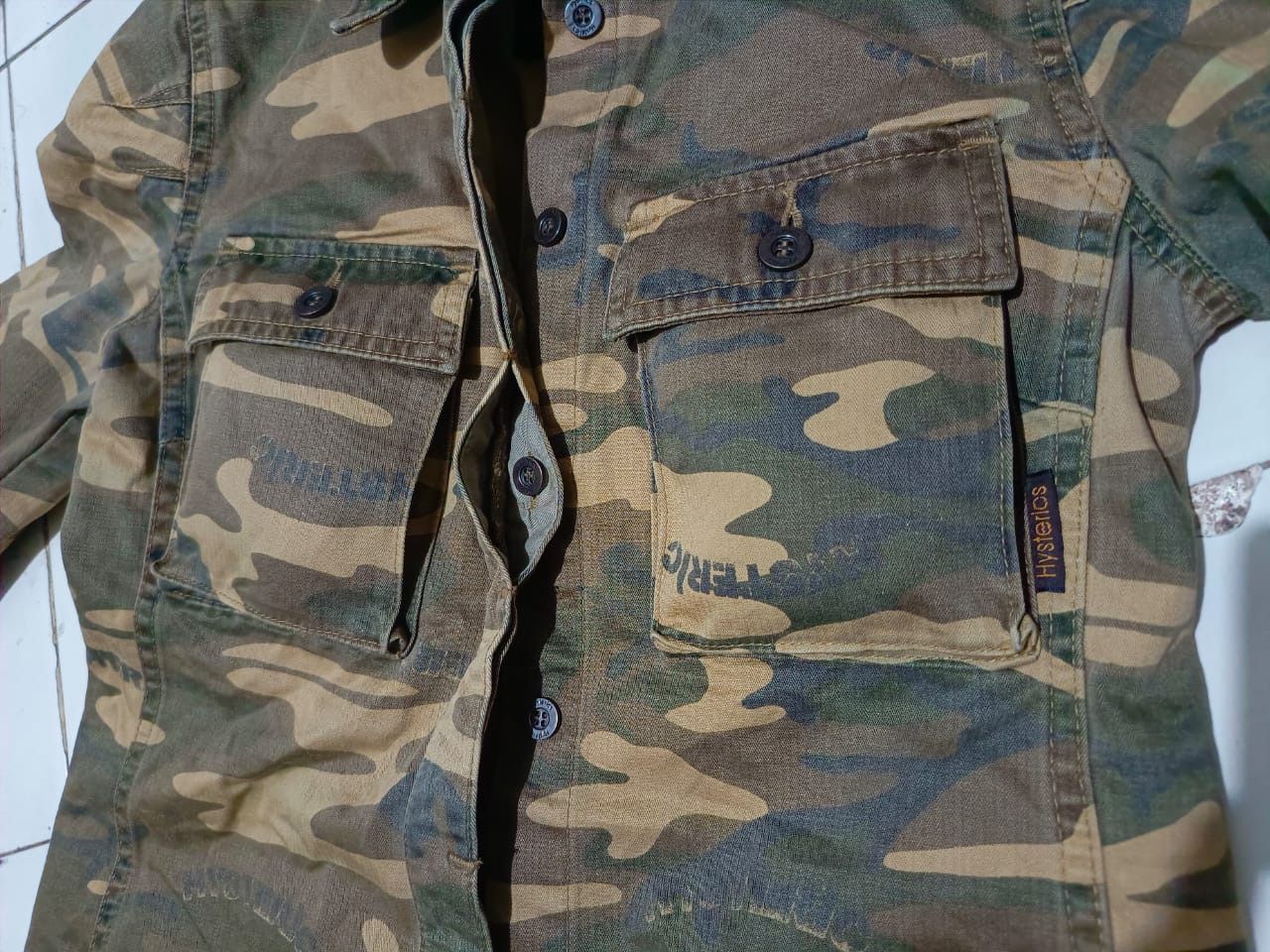 Hysteric Glamour × Japanese Brand × Le Grande Bleu (L.G.B.) Hysteric Glamour Thick Cargo Shirt Camo Size ONE SIZE - 6 Thumbnail