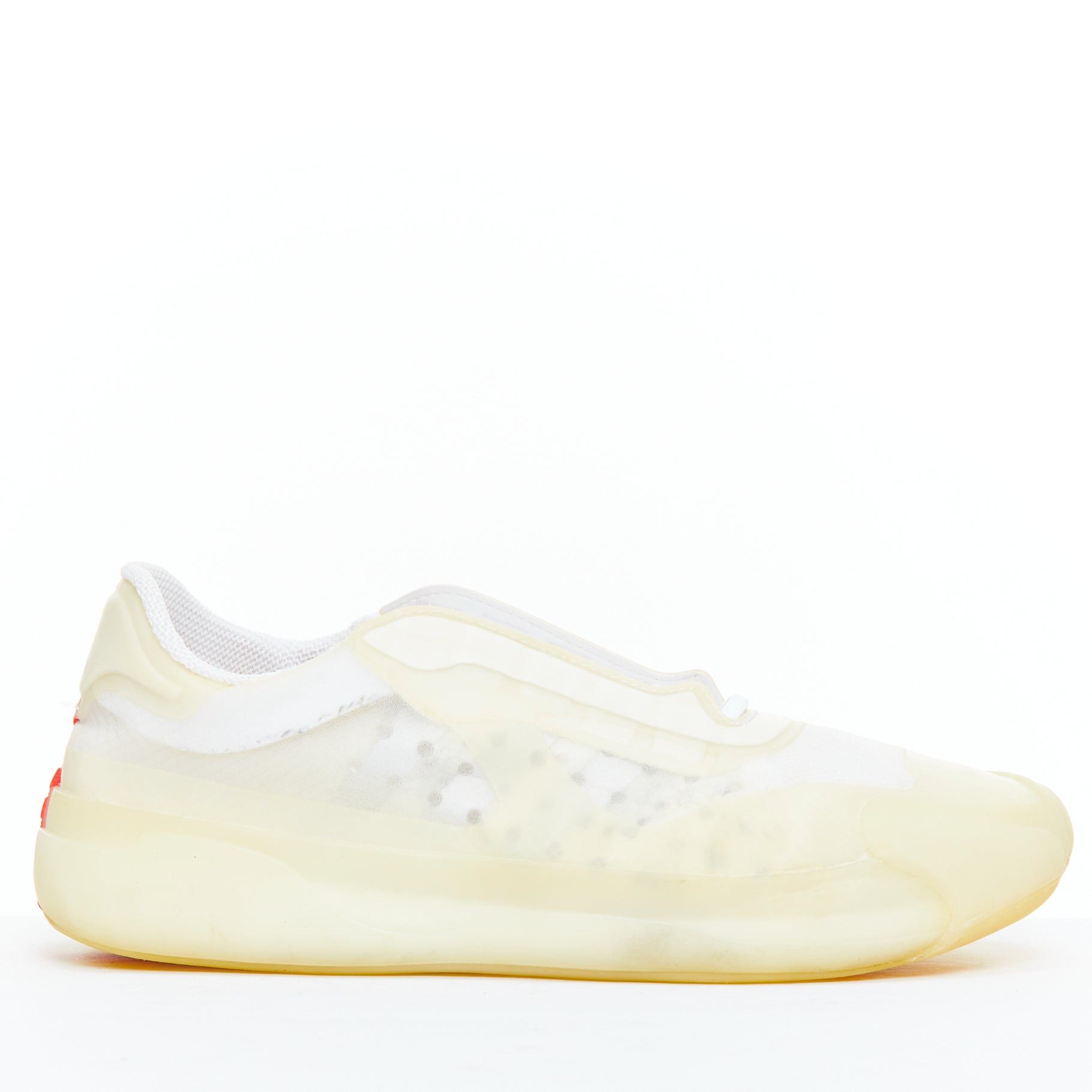 Prada PRADA ADIDAS Luna Rossa 21 white clear rubber mesh sneakers US6.5 EU36.5 Size US 6.5 / IT 36.5 - 1 Thumbnail
