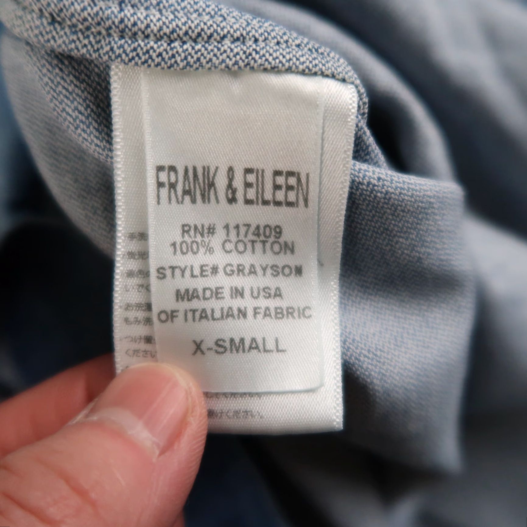 Frank & Eileen Frank & Eileen Denim Grayson Button-Up Shirt XS Women Size XS / US 0-2 / IT 36-38 - 6 Thumbnail