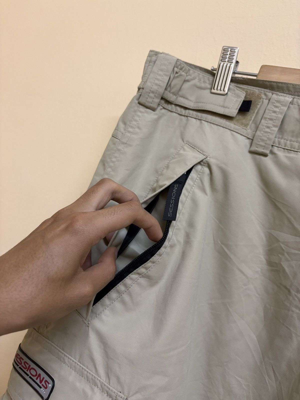 Sessions × Vintage Vintage 90s Sessions Skateboard Baggy Cargo Parachute Pants Size US 34 / EU 50 - 13 Thumbnail
