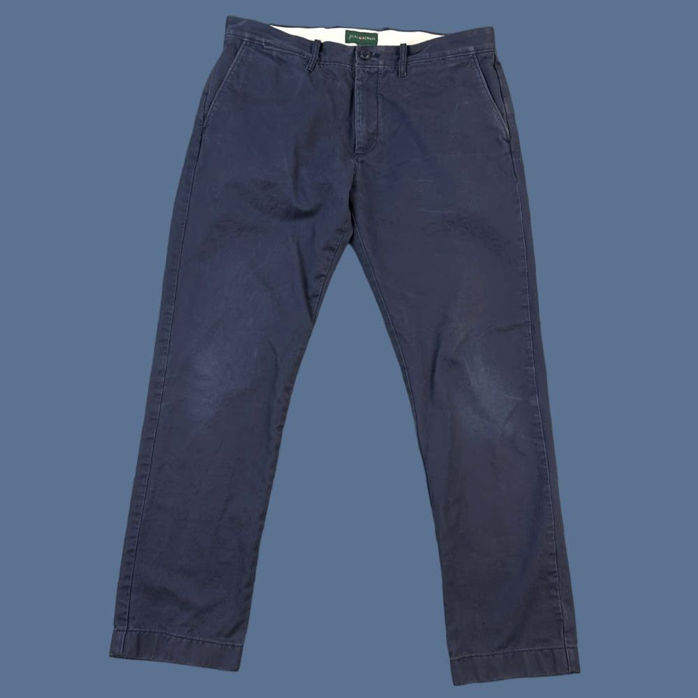 J.Crew J.CREW 484 Slim Fit Chino Pants Mens 33x30 34x30 Navy Blue Oarsman Casual Size US 33 - 1 Thumbnail