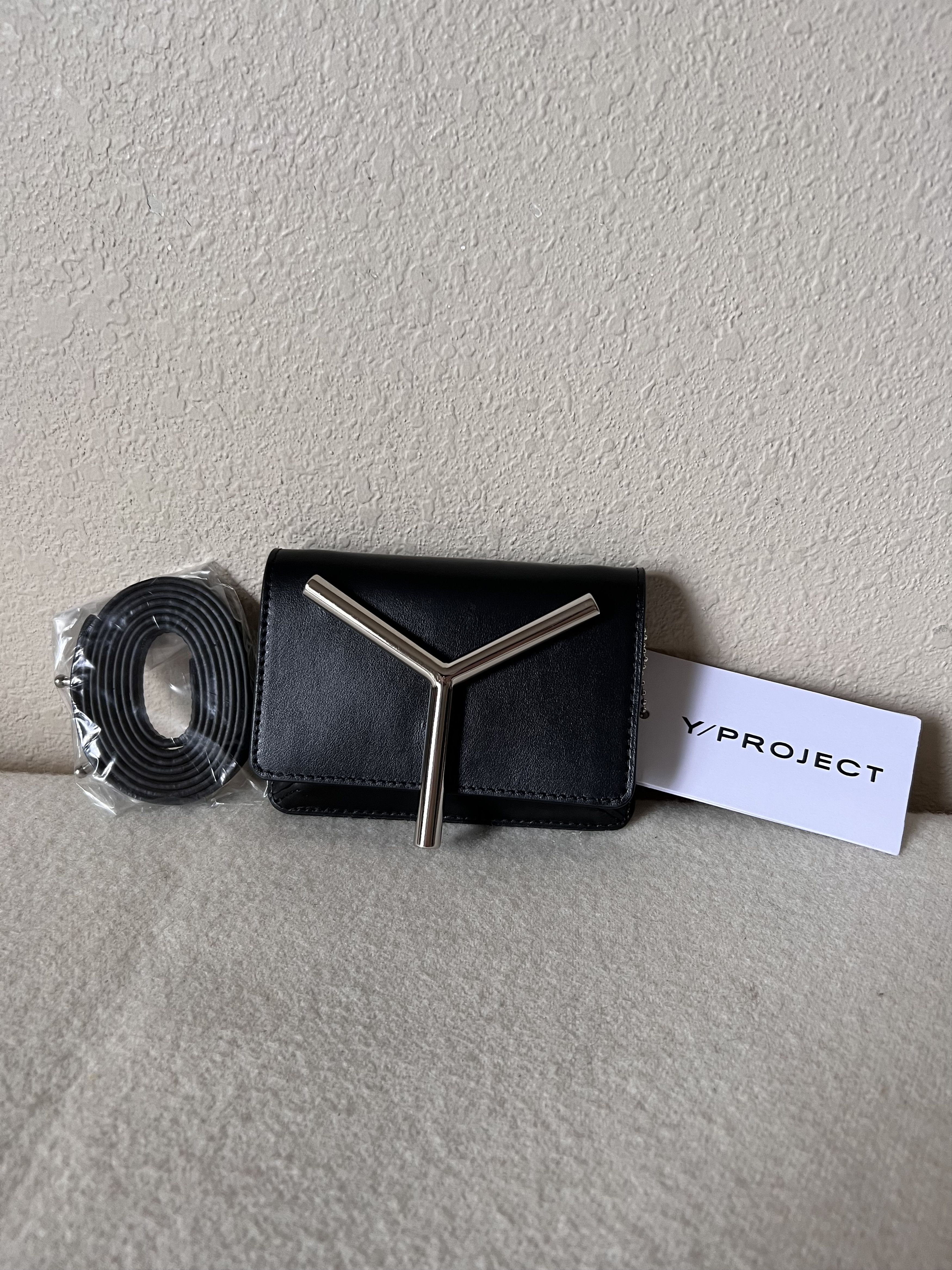 Y/Project Y/Project Y Mini Wallet Bag in Black Leather Size ONE SIZE - 2 Thumbnail