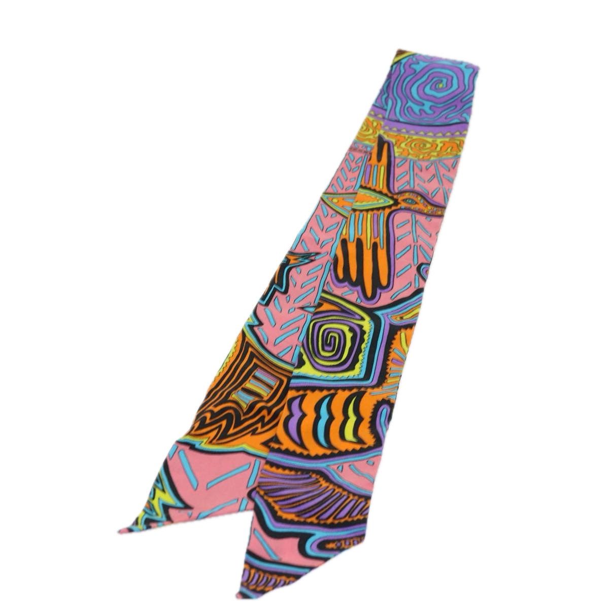 image of Hermes Twilly Scarf Silk Multicolor Auth 64173, Women's