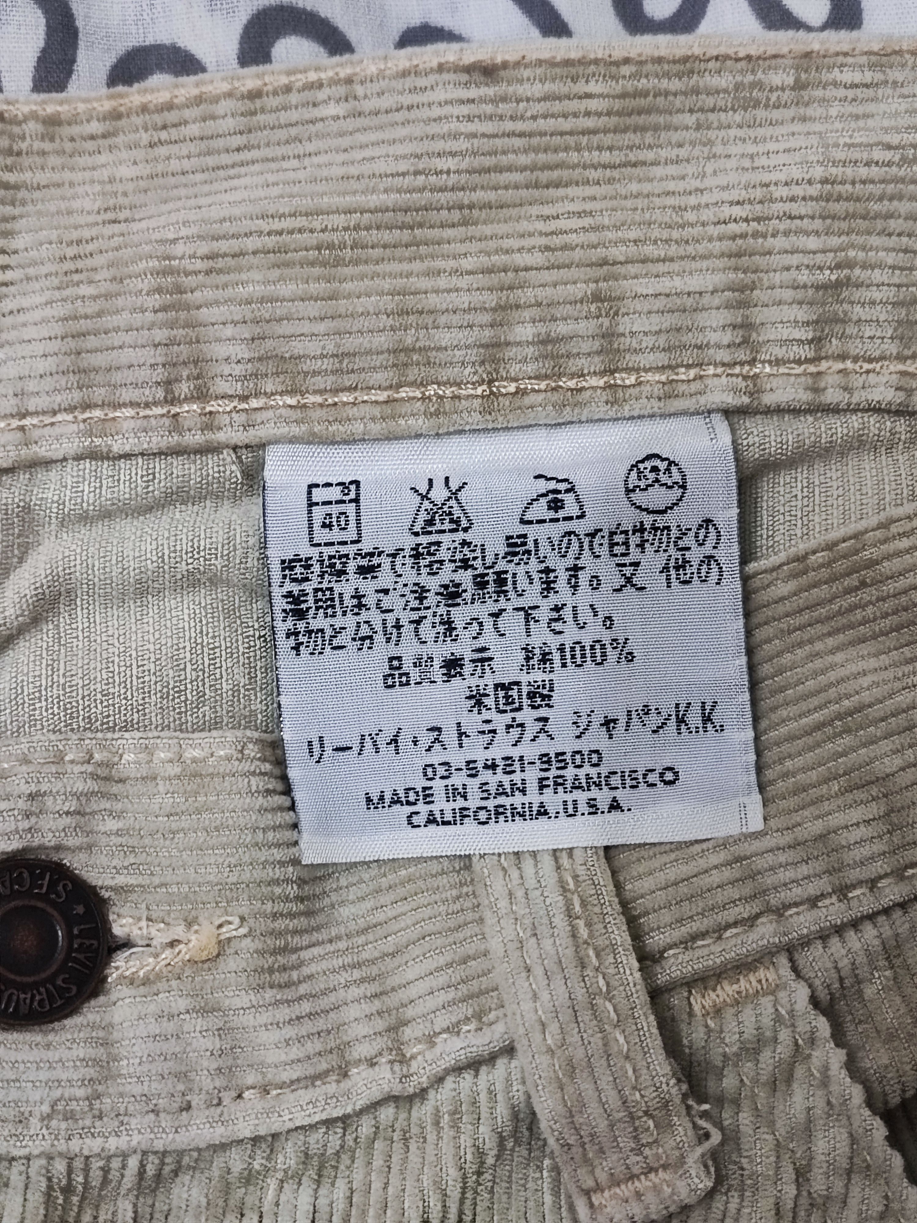 Levi's Vintage Levi's Big E Corduroy Made in usa Size US 30 / EU 46 - 7 Thumbnail