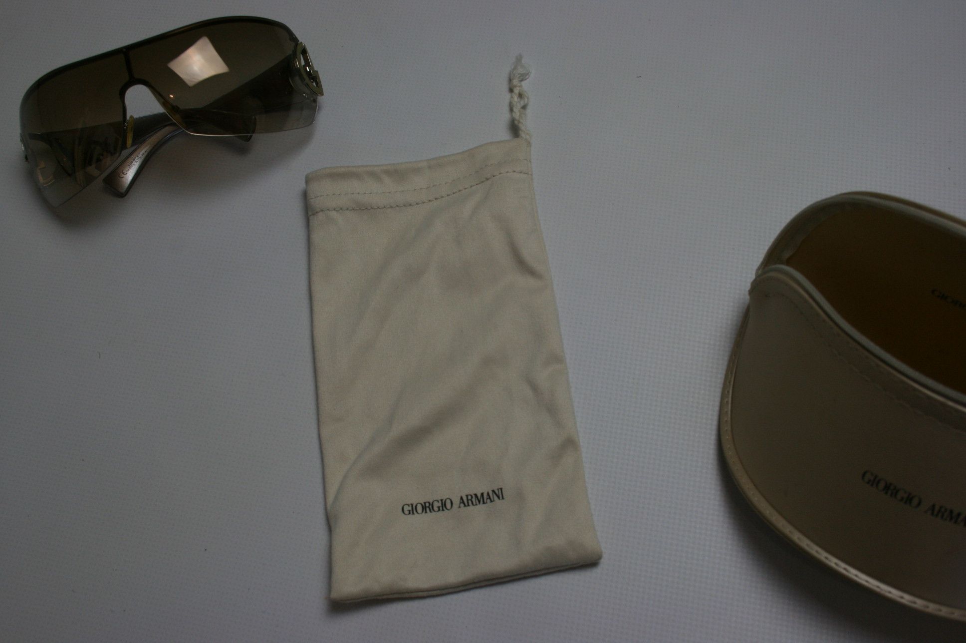 Armani × Giorgio Armani 00S GA Logo Mask Sunglasses Vintage Size ONE SIZE - 13 Thumbnail