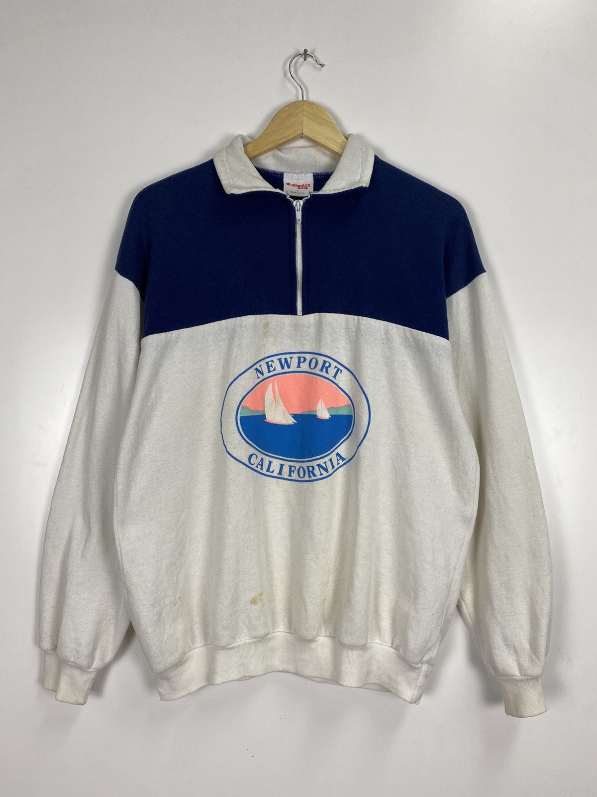 Vintage Vintage 80’s Newport California Sweater Size US L / EU 52-54 / 3 - 4 Thumbnail