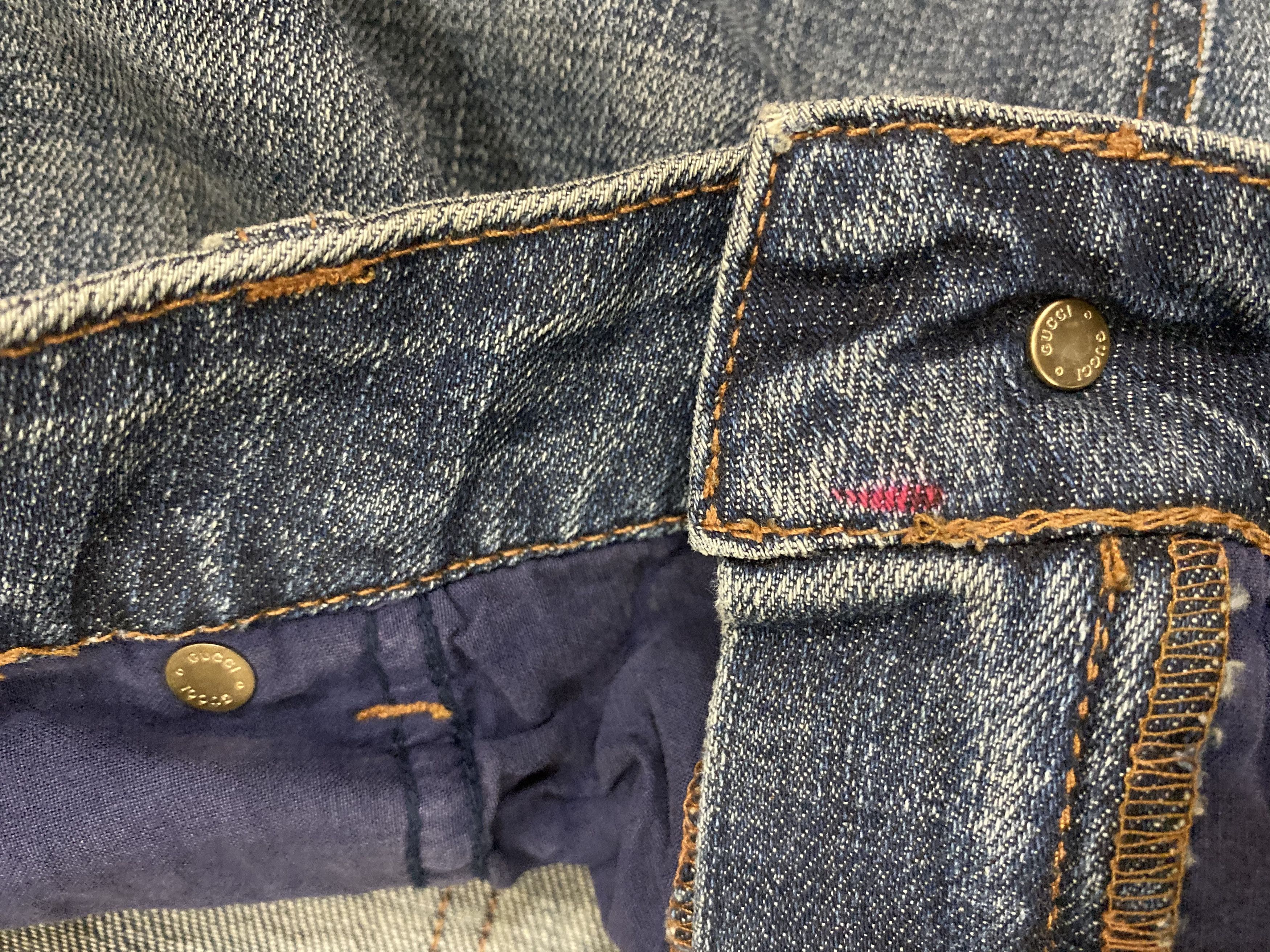 Gucci Authentic Vintage Gucci Flare Bootcut Denim Size 30" / US 8 / IT 44 - 11 Thumbnail