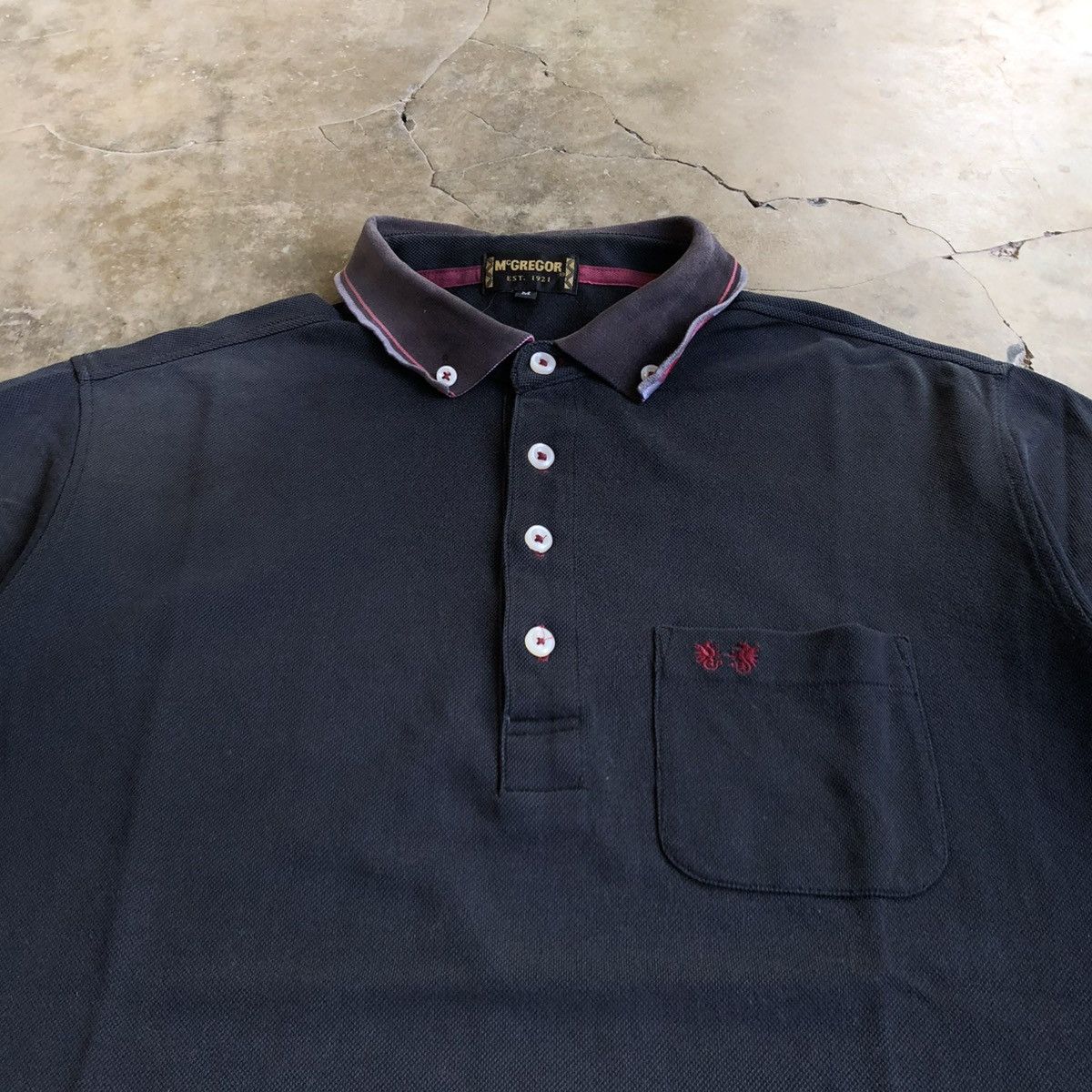 McGregor Vintage McGregor Pocket Logo Polo T-shirt Black Size US M / EU 48-50 / 2 - 6 Thumbnail