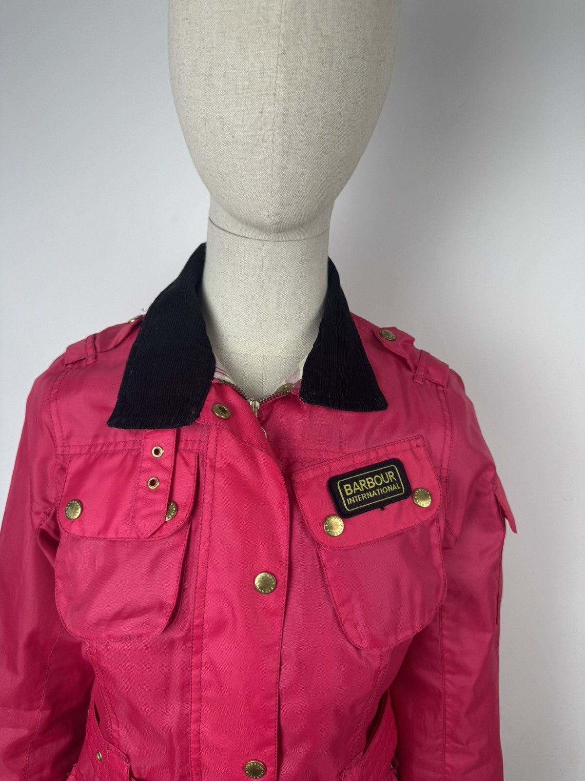 Barbour × Vintage Barbour International Bright Brass Jacket Pink size USA 4 Size S / US 4 / IT 40 - 3 Thumbnail