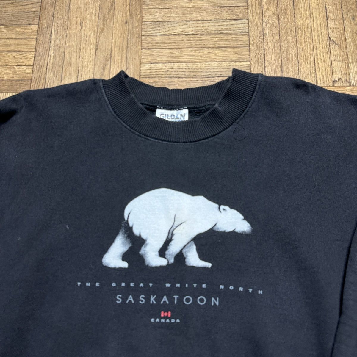 Gildan × Vintage Vintage Saskatoon sweatshirt Size US L / EU 52-54 / 3 - 3 Thumbnail