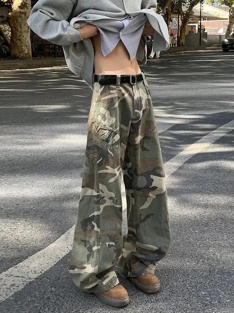 Japanese Brand Retro loose camouflage casual jeans Size US 32 / EU 48 - 5 Thumbnail