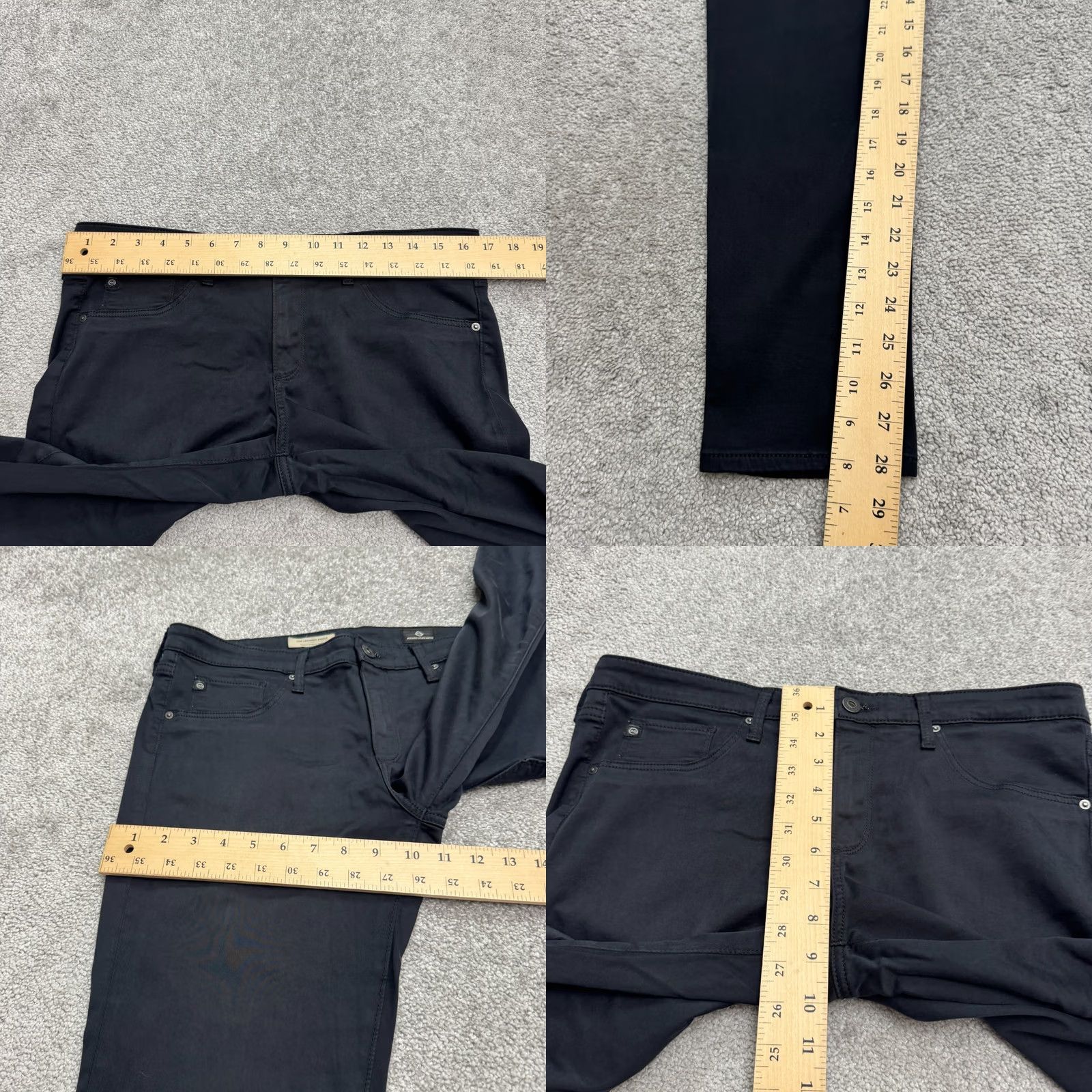 Vintage AG Adriano Goldschmied The Legging Super Skinny Pants Womens 30R Black Size 30" / US 8 / IT 44 - 9 Thumbnail