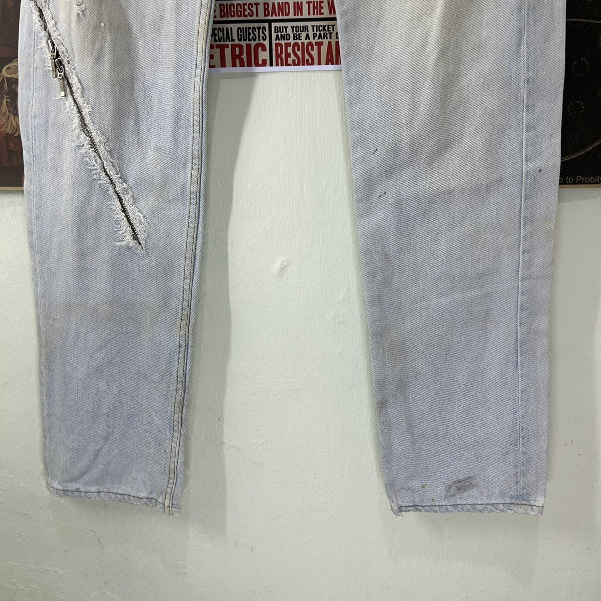 Levi's Vintage Levi’s 524 USA Punk Zipped Custom Rare Design Denim Size US 29 - 4 Thumbnail
