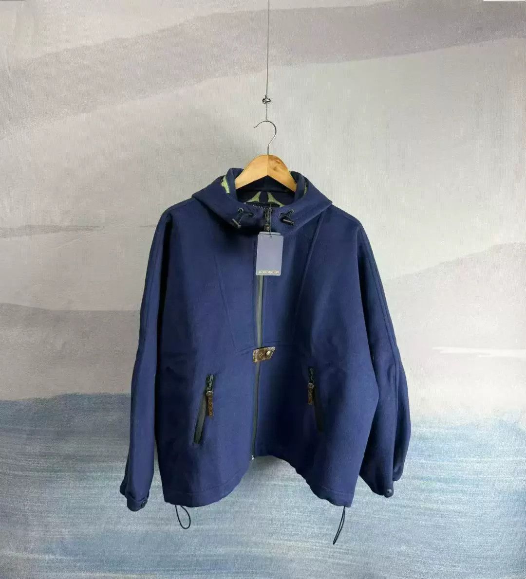 Louis Vuitton louis vuitton blue wool cape coat size 36 Size S / US 4 / IT 40 - 1 Thumbnail