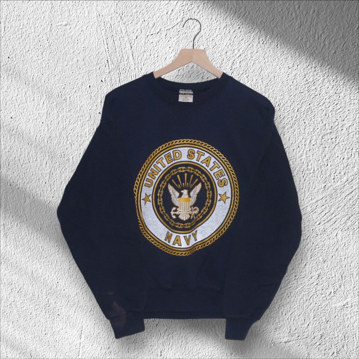 Vintage Vintage United States Navy Reflective Pullover Crewneck Size US M / EU 48-50 / 2 - 3 Thumbnail