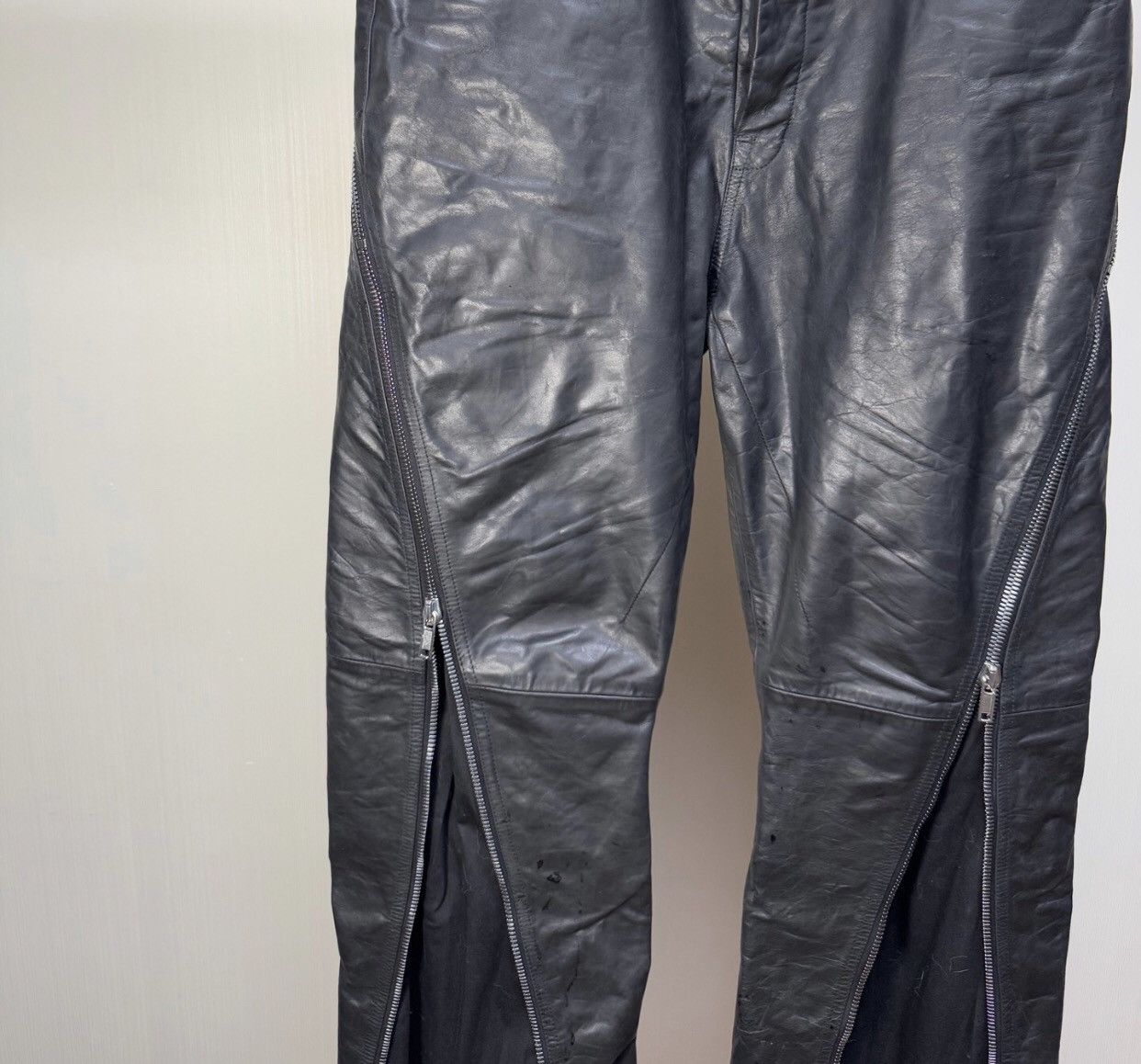 Rick Owens Rick Owens leather Bolan banana pants 2412-Nextarrow Size US 32 / EU 48 - 3 Thumbnail