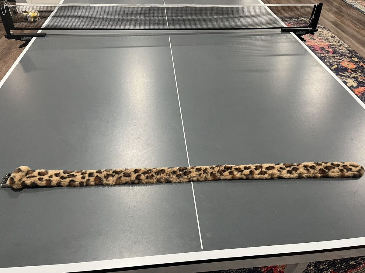 Kim Krueger × Playboi Carti Kim Krueger Studded Leopard Fur Belt