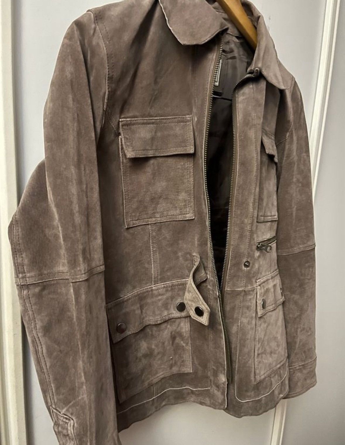 Other Leather suede gray jacket M Size US M / EU 48-50 / 2 - 4 Thumbnail