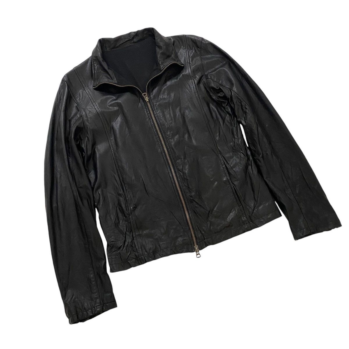 Japanese Brand ☀️Vintage Shama leather biker zipper jacket size 42 Size US S / EU 44-46 / 1 - 3 Thumbnail