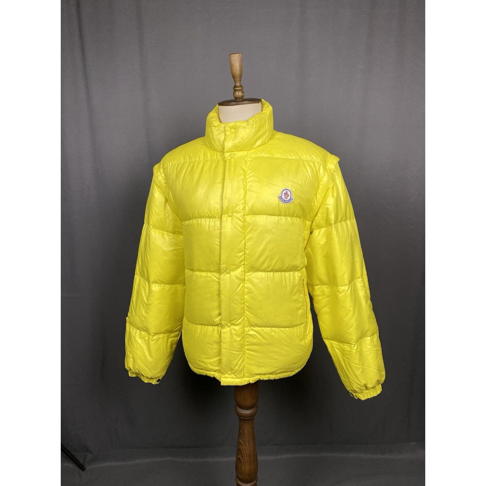 Moncler Moncler Vintage Men's Bright Yellow Down Insulated Puffer 3- Size US L / EU 52-54 / 3 - 2 Thumbnail