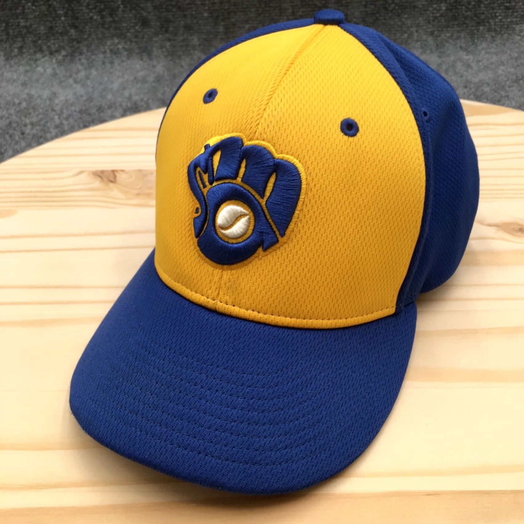 Vintage Saint Michael Albertville Fitted Baseball Cap Hat Mens S-M Blue Gold Richardson Size ONE SIZE - 2 Thumbnail