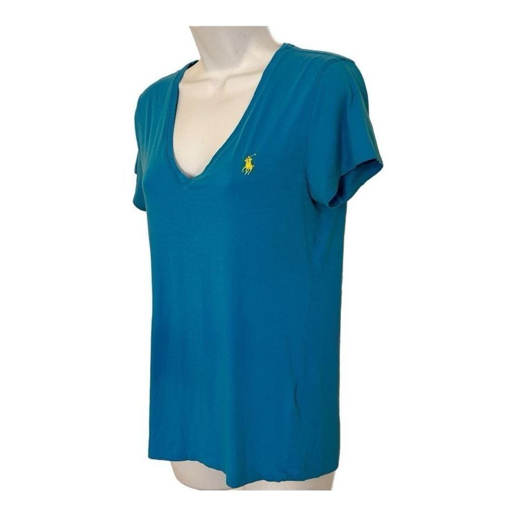 Lauren Ralph Lauren Ralph Lauren Sport blue V neck tee Size L / US 10 / IT 46 - 2 Thumbnail