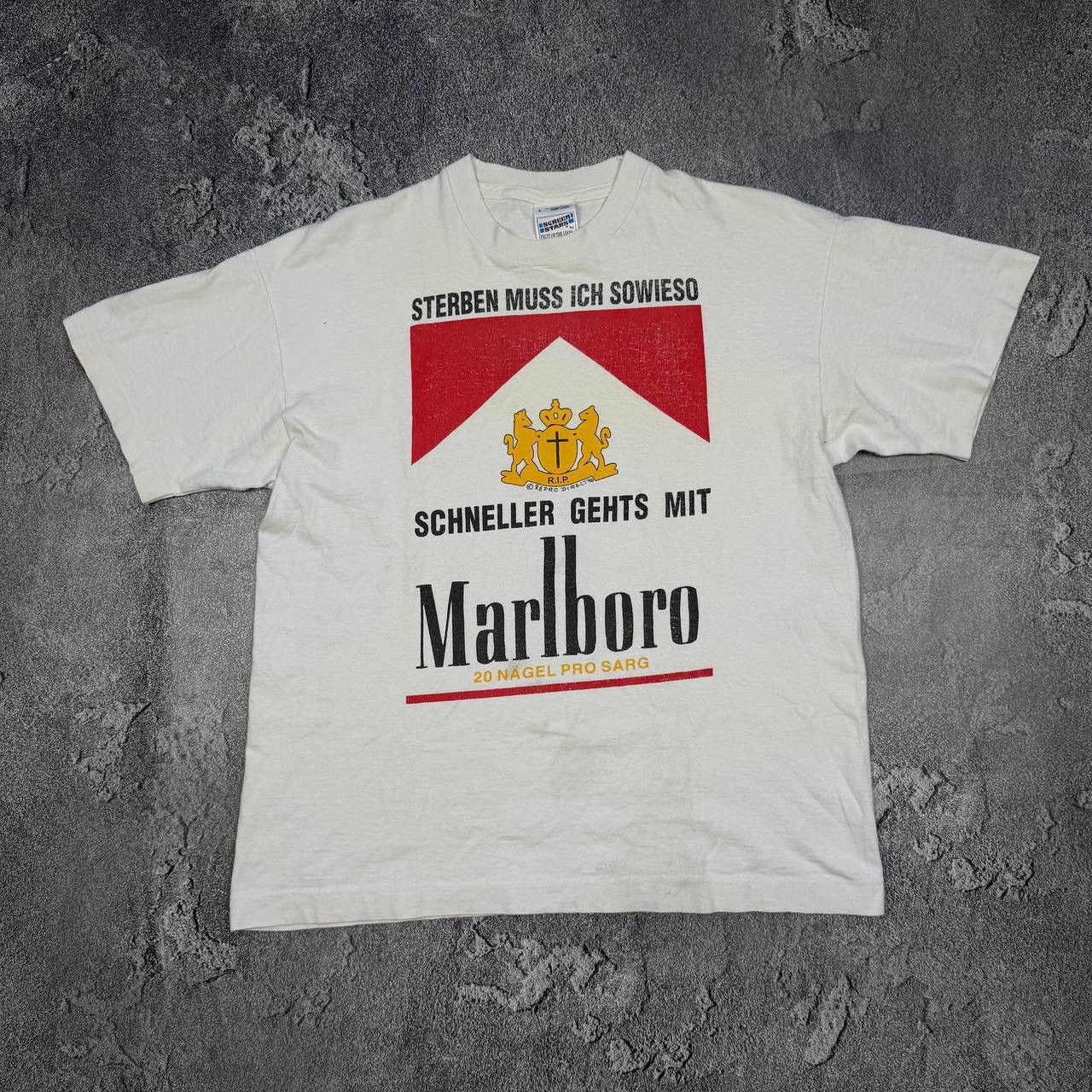 Marlboro Vintage Marlboro t shirt Size US L / EU 52-54 / 3 - 1 Thumbnail