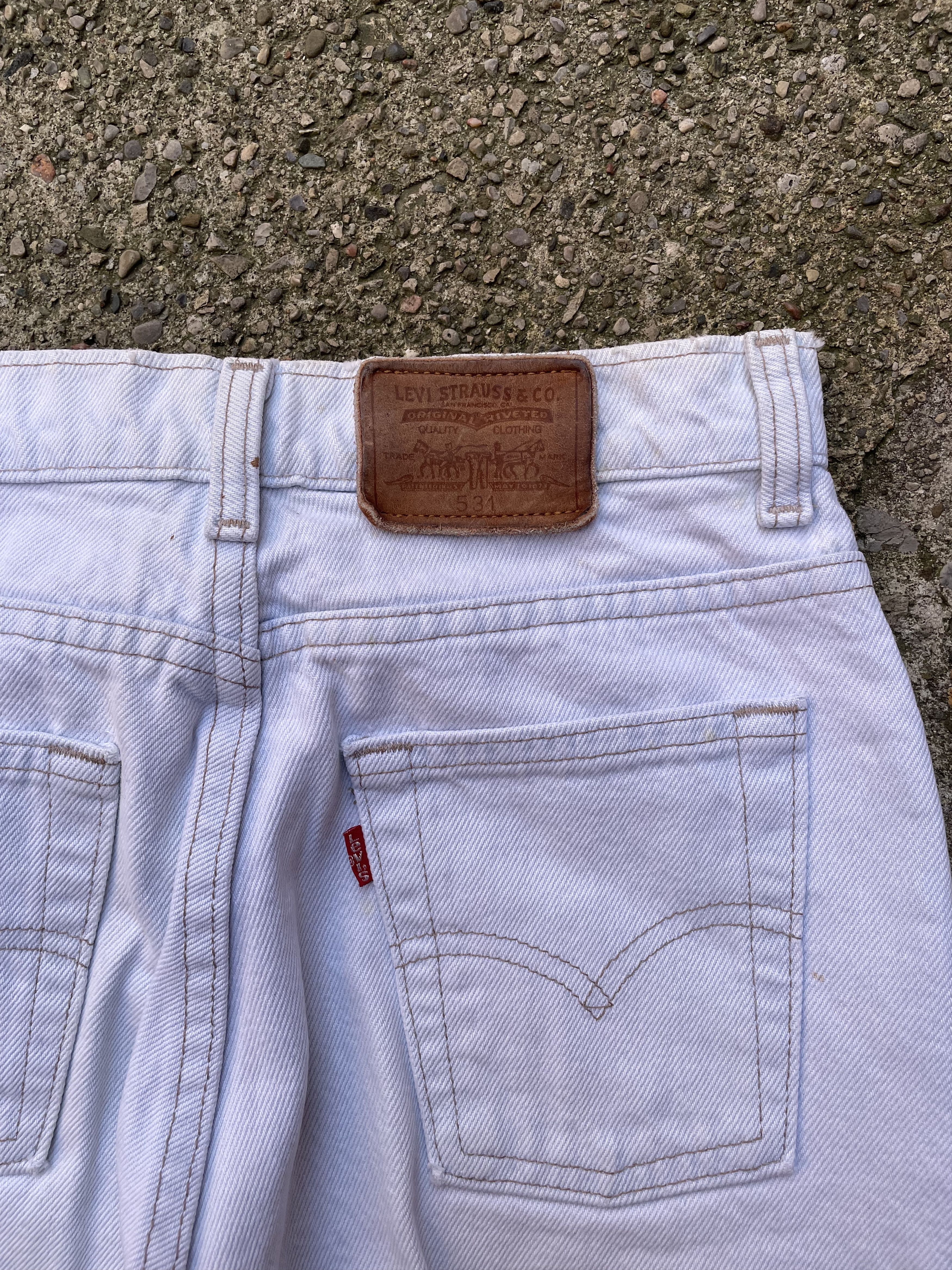 Levi's × Vintage VTG 1990's Levi's 531 Light Wash Denim Jeans Size US 26 / EU 42 - 7 Thumbnail