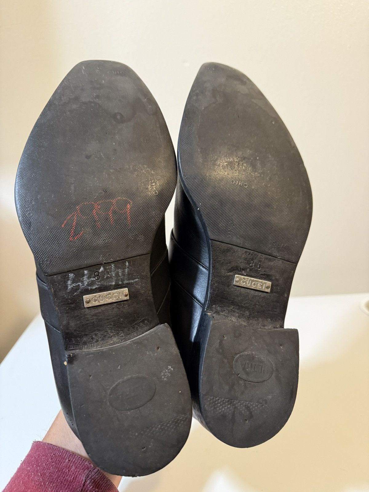 Gucci Gucci Interlocking G Logo Leather Loafers Size US 8 / EU 41 - 8 Thumbnail