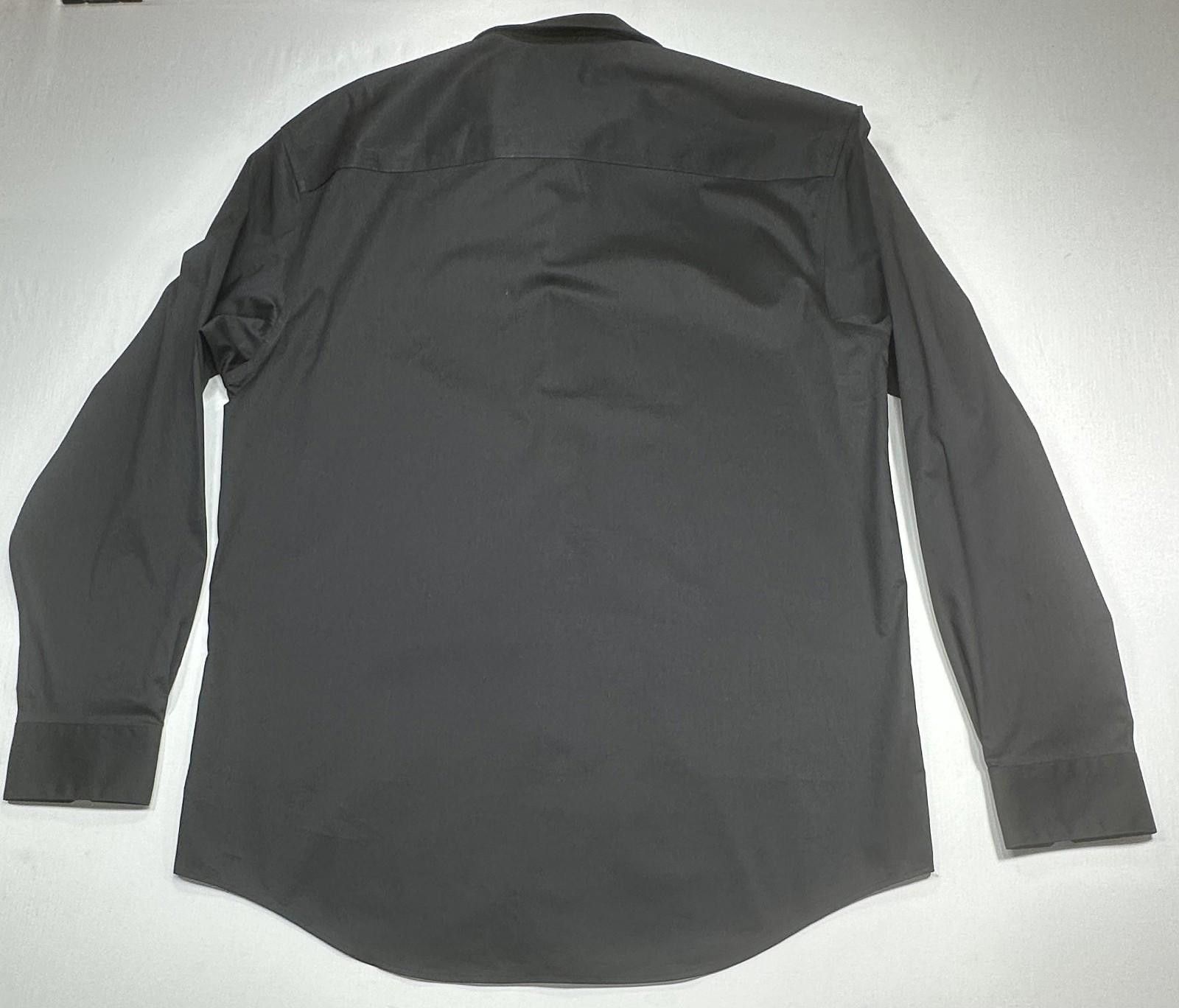 Alfani Alfani Regular Fit Convertible Cuffs Button Down Black Men M Size 38R - 2 Thumbnail