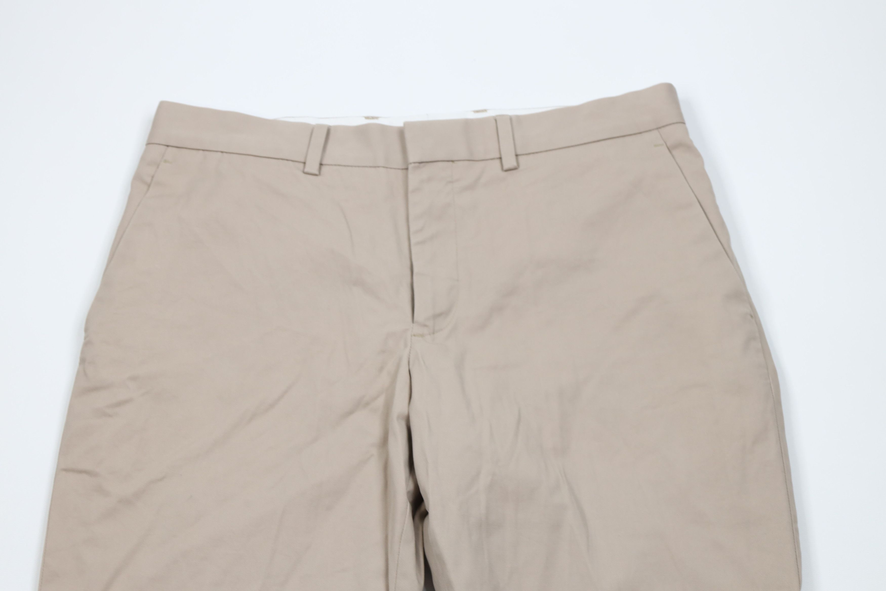 Express Express Agent Stretch Wide Leg Chino Pants Trousers Beige Size US 31 - 2 Thumbnail
