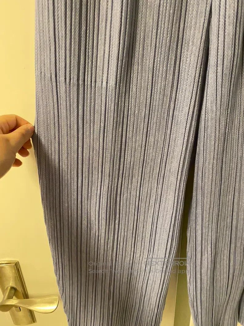 Issey Miyake Issey Miyake Cotton-Blend Misty Blue Women's Pants Size 25" / US 0 / IT 36 - 5 Thumbnail
