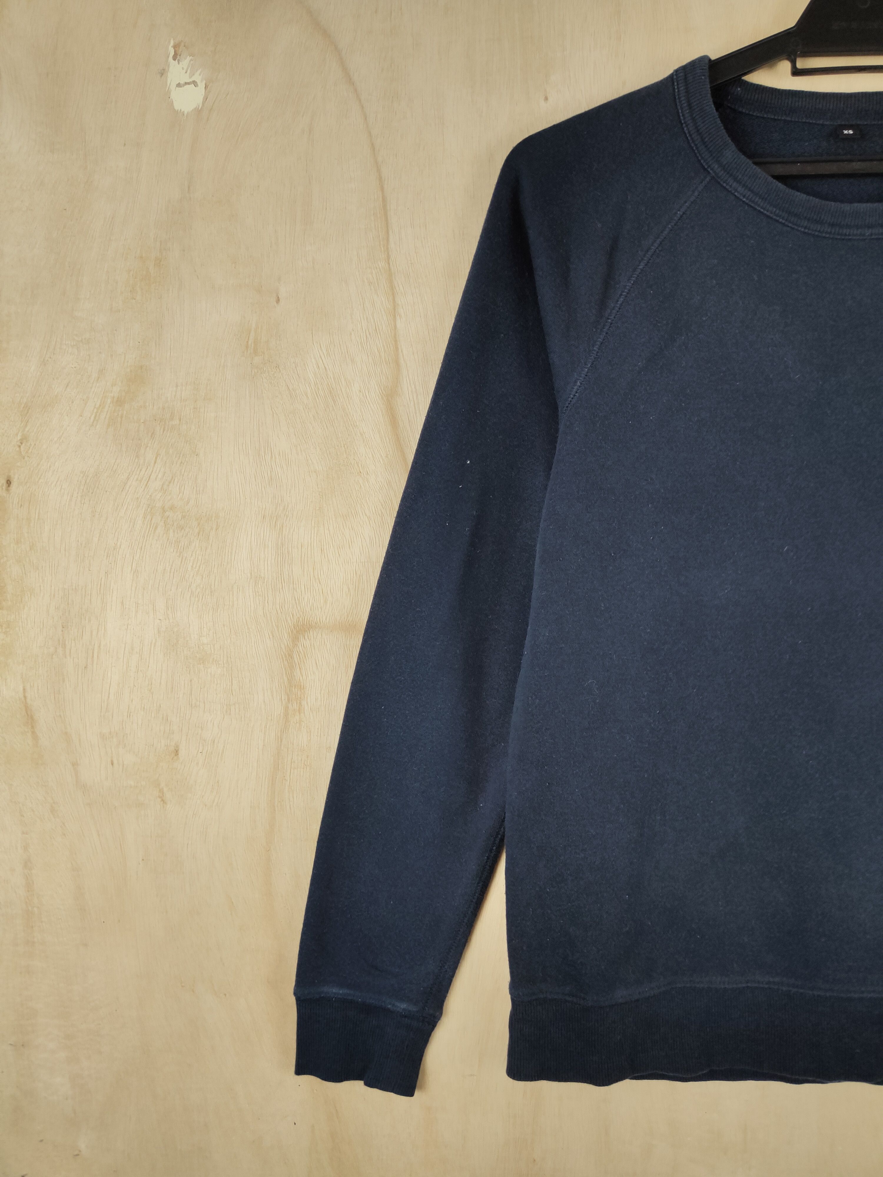 Japanese Brand × Vintage Japanese Brand Blue Black plain Sweatshirts #S2639 Size XS / US 0-2 / IT 36-38 - 5 Thumbnail