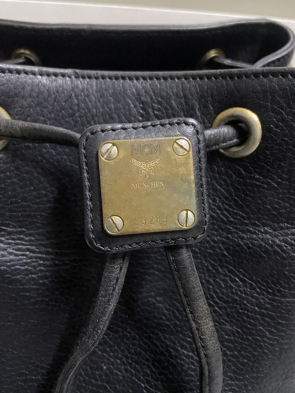MCM MCM Vintage Black Leather Bag Size ONE SIZE - 3 Thumbnail