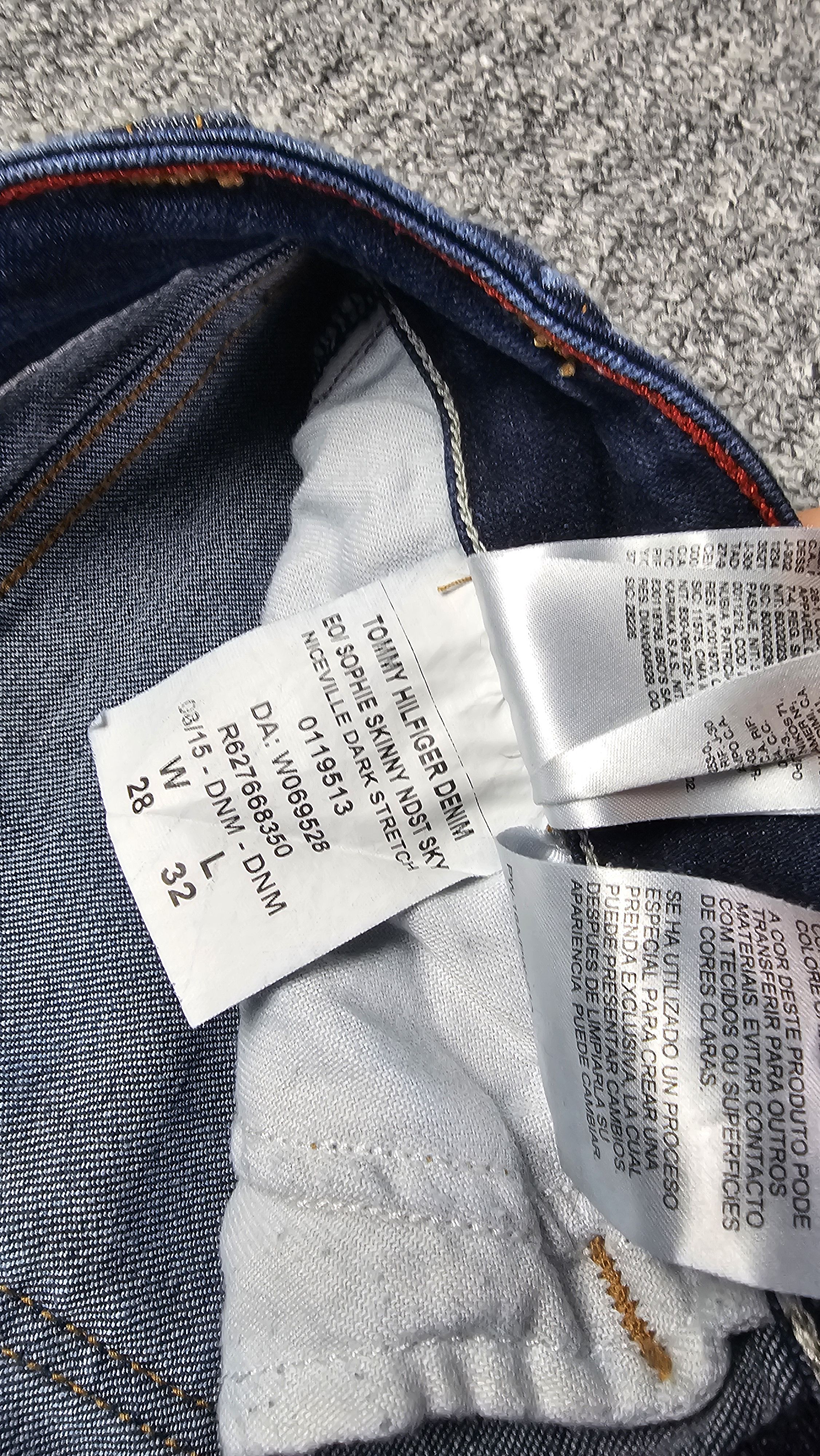 Tommy Hilfiger Tommy Hilfiger Denim Sophie Skinny Jeans Navy W28 L32 Size 28" / US 6 / IT 42 - 7 Thumbnail
